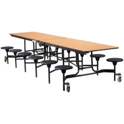 12' Cafeteria Table with 12 Stools - 30