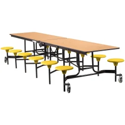 12' Cafeteria Table with 12 Stools - 30