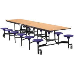 12' Cafeteria Table with 12 Stools - 30