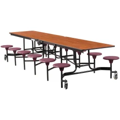 12' Cafeteria Table with 12 Stools - 30