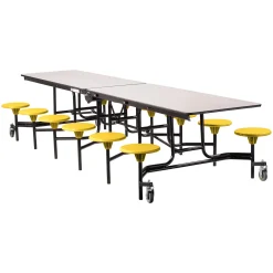12' Cafeteria Table with 12 Stools - 30