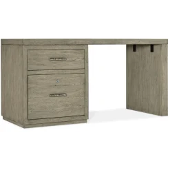 60" Desk w/File