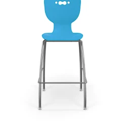 30" High Back Polypropylene Stool