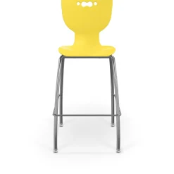 30" High Back Polypropylene Stool