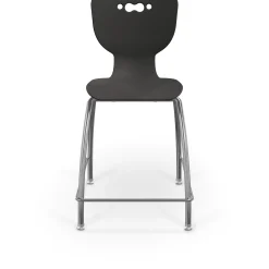 24" High Back Polypropylene Stool