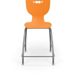 24" High Back Polypropylene Stool