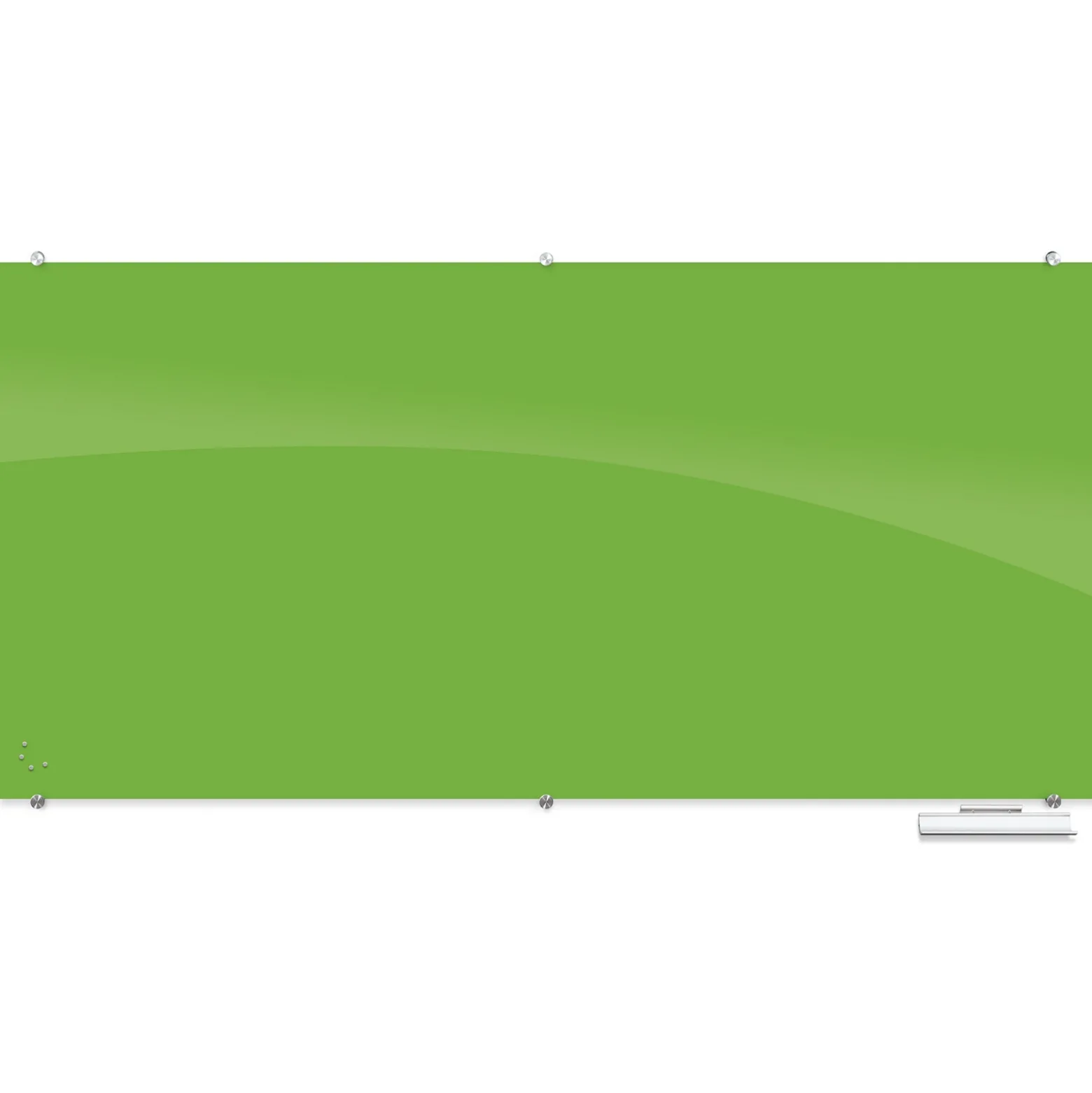 8' W x 4' H Magnetic Square Corner Glass Board
