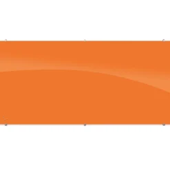 8' W x 4' H Magnetic Square Corner Glass Board
