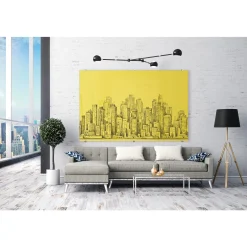 8' W x 4' H Magnetic Square Corner Glass Board