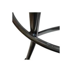 Adjustable Counter to Bar Height Industrial Stool with Black Frame