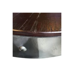 Adjustable Counter to Bar Height Industrial Stool with Black Frame