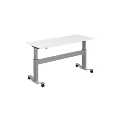 Adjustable Height Flip Top Whiteboard Table - 60"W