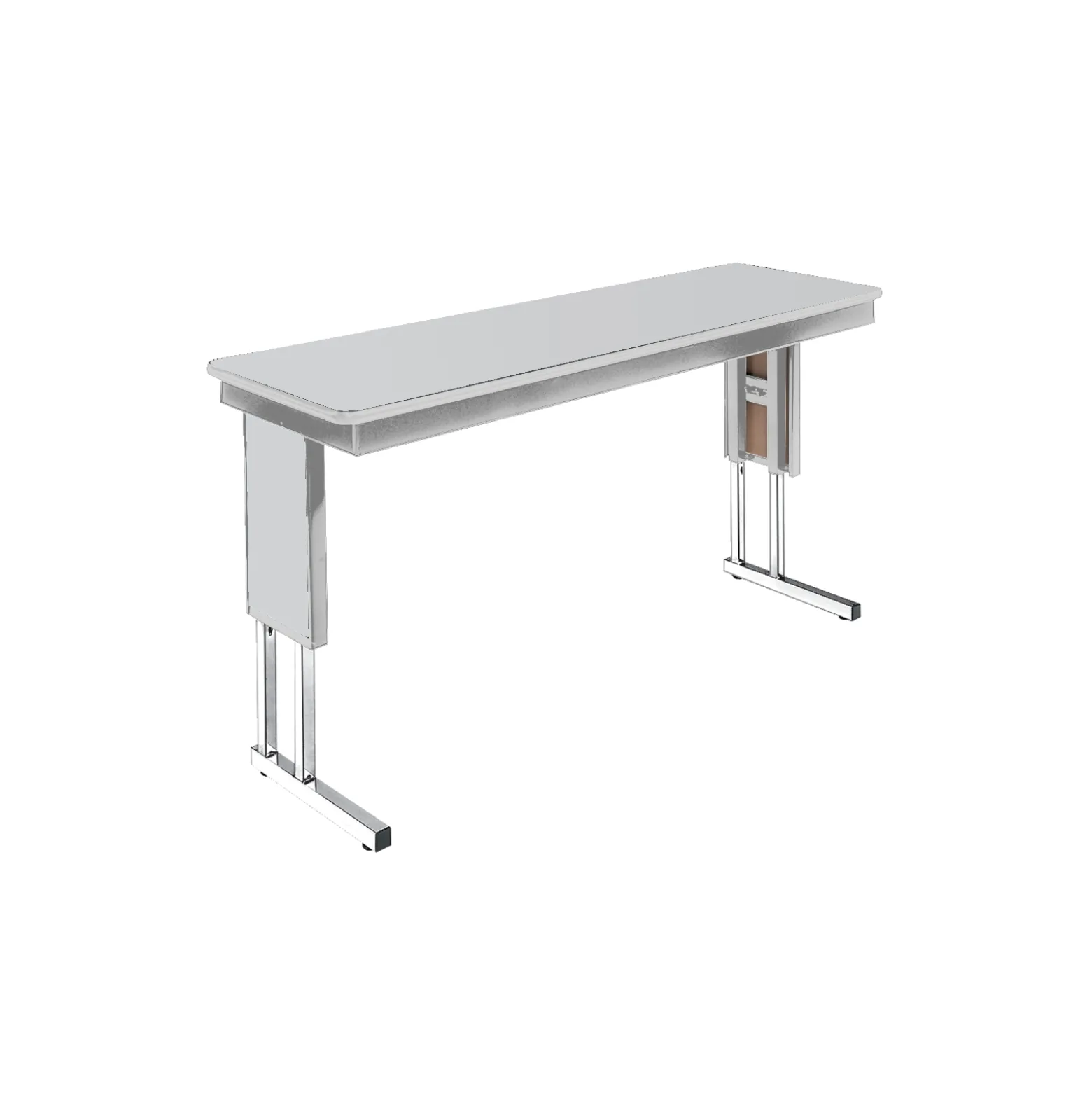 Adjustable Height Folding Leg Seminar Table - 96" x 18"