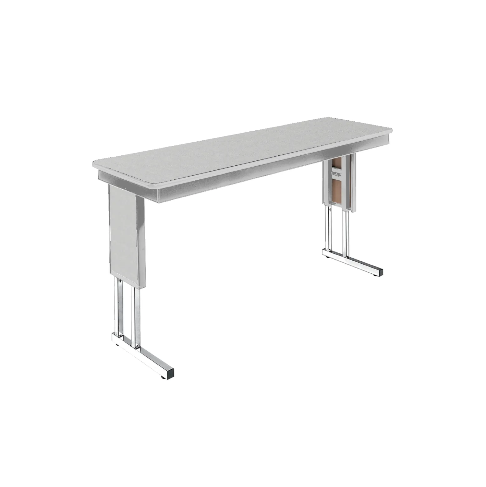 Adjustable Height Folding Leg Seminar Table - 96" x 18"