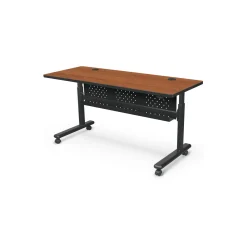 Adjustable Height Mobile Flipper Table with Modesty Panel - 60
