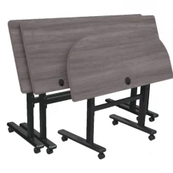 Adjustable Height Mobile Flipper Table - 72