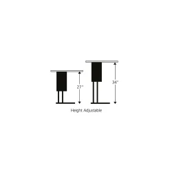 Adjustable Height Mobile Table 18