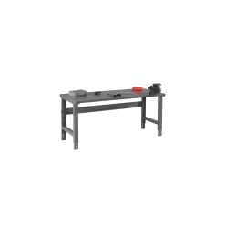 Adjustable Height Steel Top Workbench - 72" x 36"