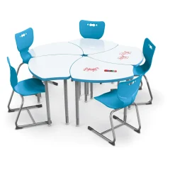 Adjustable Height Whiteboard Desk - 30