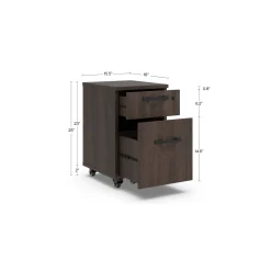 Allure 2 Drawer Mobile File Pedestal - 16