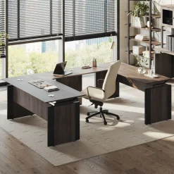 Allure Executive U-Desk - 66"W x 102"D