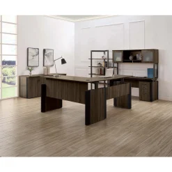 Allure Reversible Height Adjustable L-Shaped Standing Desk Office Suite