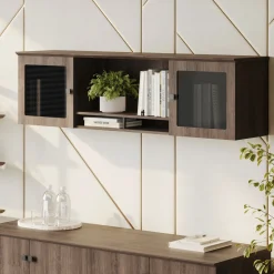 Allure Wall-Mounted Storage Hutch - 66"W x 15"D