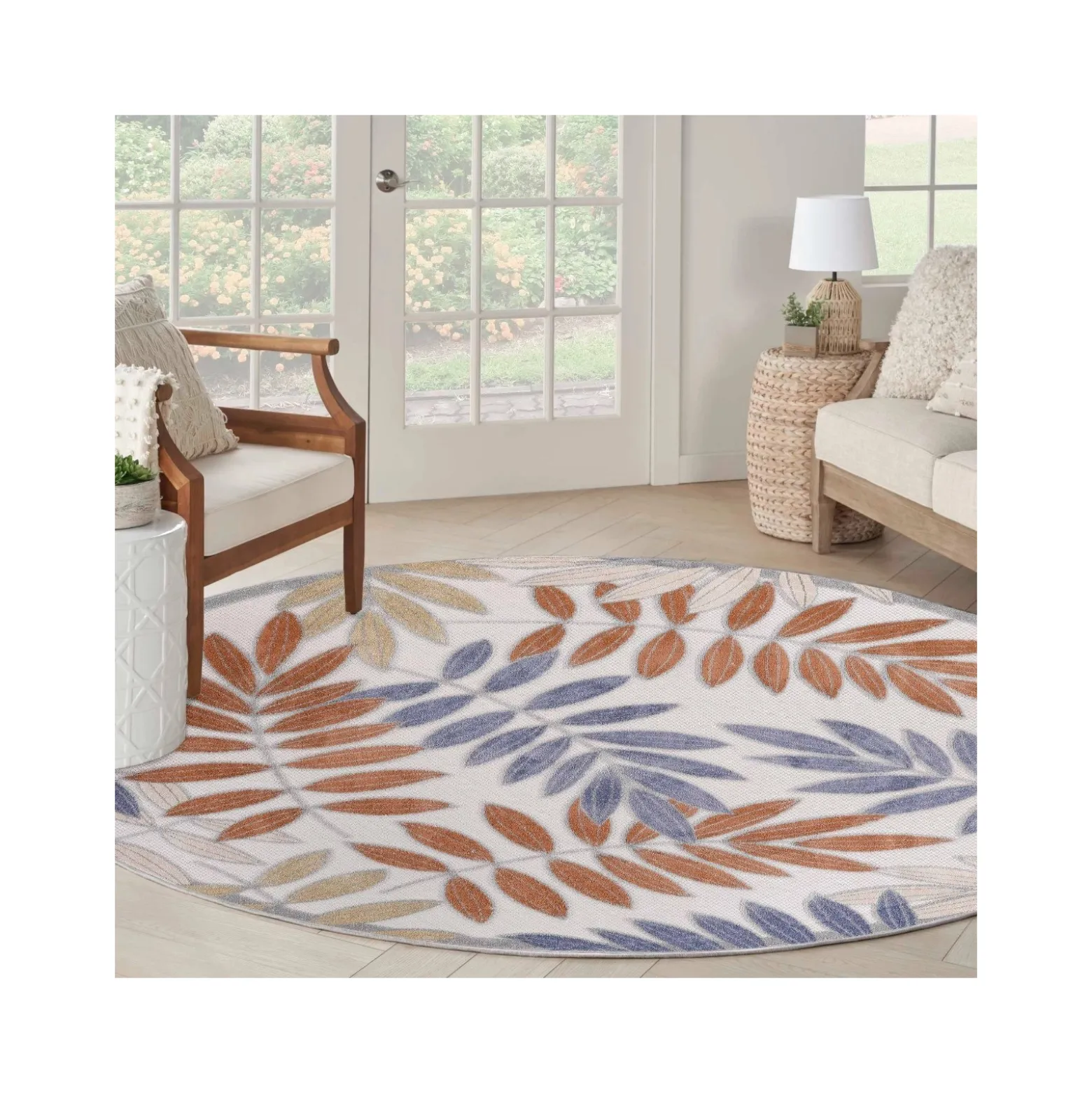Aloha 5'3" Round Area Rug