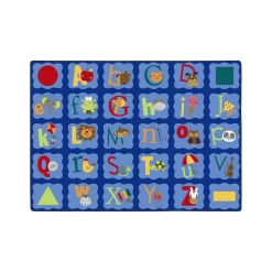 Alphabet Blues 5'4" x 7'8" Area Rug