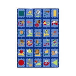 Alphabet Blues 5'4" x 7'8" Area Rug