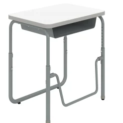 AlphaBetter 2.0 Sit-Stand Desk w/ Dry Erase Top and Book Box 22”-30”H
