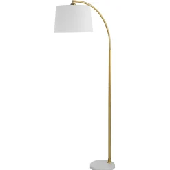 Arched Gold Metal Floor Lamp