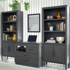 Argenta 5 Shelf Bookcase w/ Doors - 75