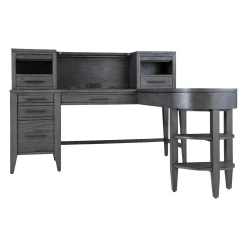 Argenta L-Shaped Desk w/ Lift Top Return and Hutch - 68