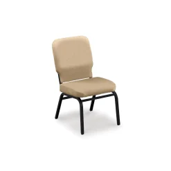 Armless Big and Tall Vinyl Stack Chair - 500 lb Weight Capacity