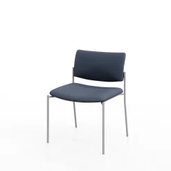 Armless Upholstered Back Extra Wide Guest Chair