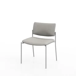 Armless Upholstered Back Extra Wide Guest Chair