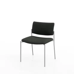 Armless Upholstered Back Extra Wide Guest Chair