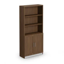 At Work 5 Shelf Bookcase with Doors - 32