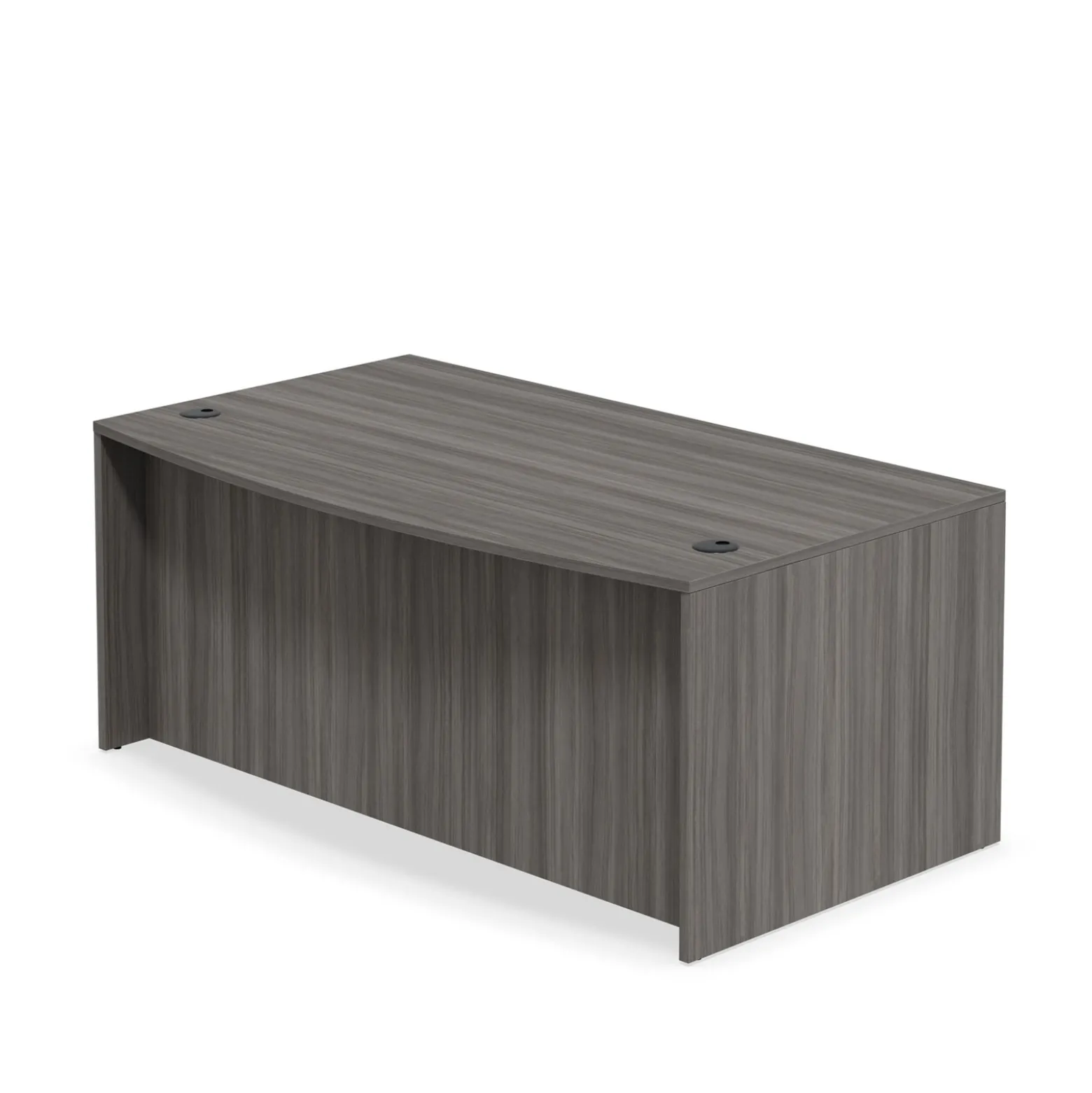 At Work Bowfront Double Pedestal Desk - 71"W x 42"D