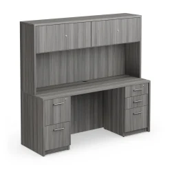 At Work Credenza and Hutch Set 71"W x 23"D