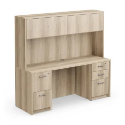 At Work Credenza and Hutch Set 71