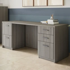 At Work Double Pedestal Credenza 71
