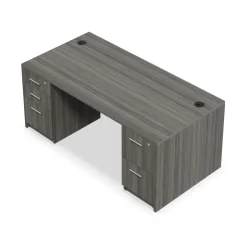 At Work Double Pedestal Desk - 71