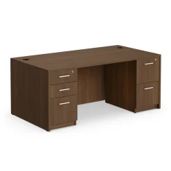 At Work Double Pedestal Desk - 71