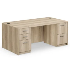 At Work Double Pedestal Desk - 66