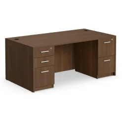 At Work Double Pedestal Desk - 66