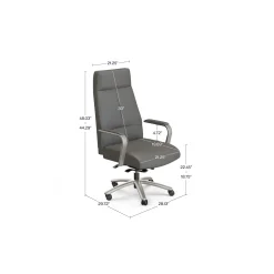 At Work Faux Leather High-Back Executive Office Chair