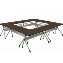 At Work Flip Top Training Tables - Set of Six - 60