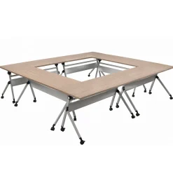 At Work Flip Top Training Tables - Set of Six - 60